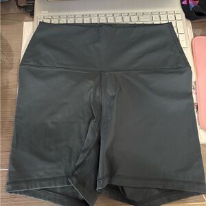 CRZ YOGA Black High-Waist Athletic Bike Shorts